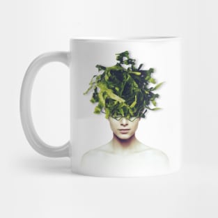 Lettuce head portrait Mug